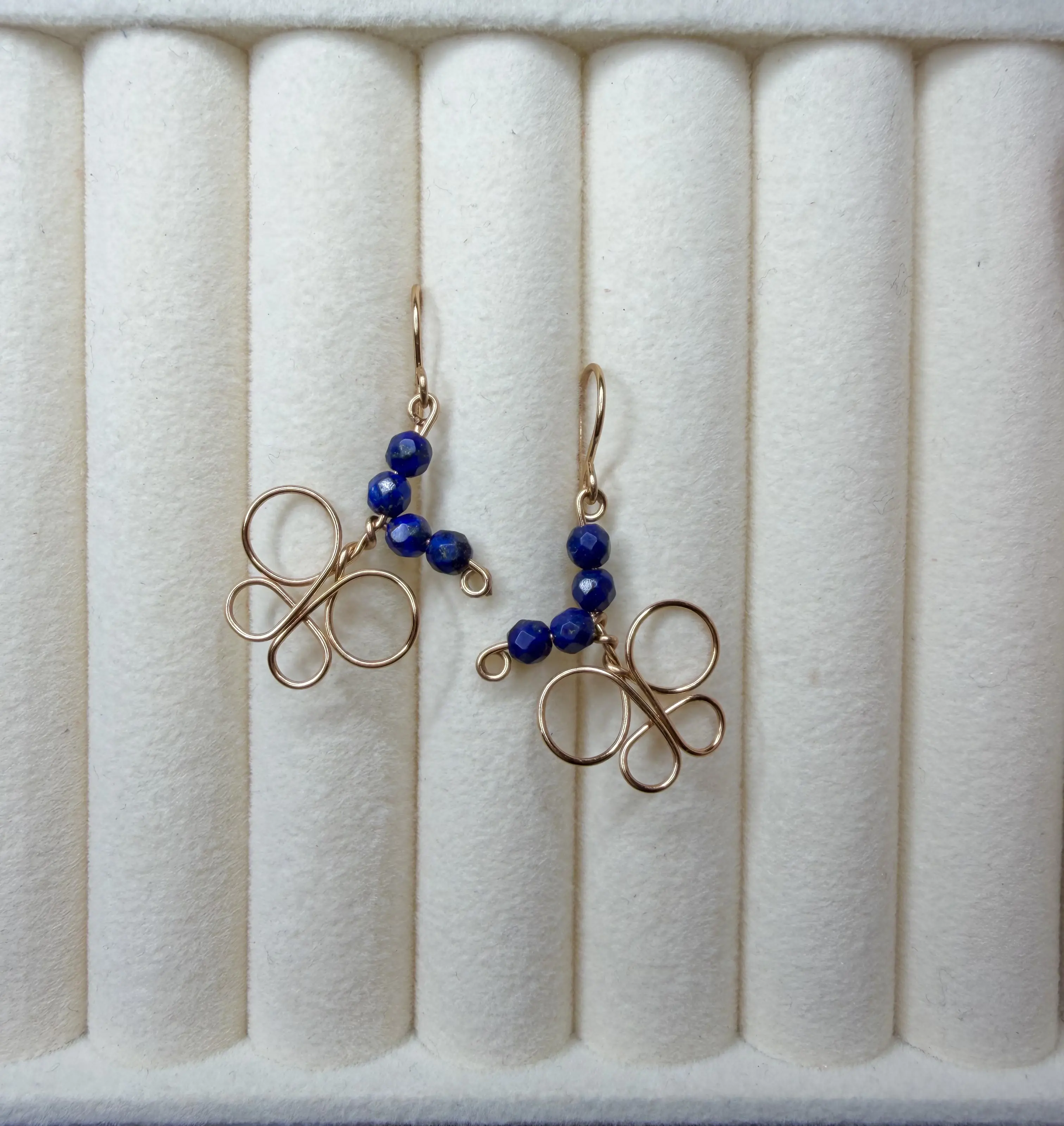 Lapis Butterfly Earrings