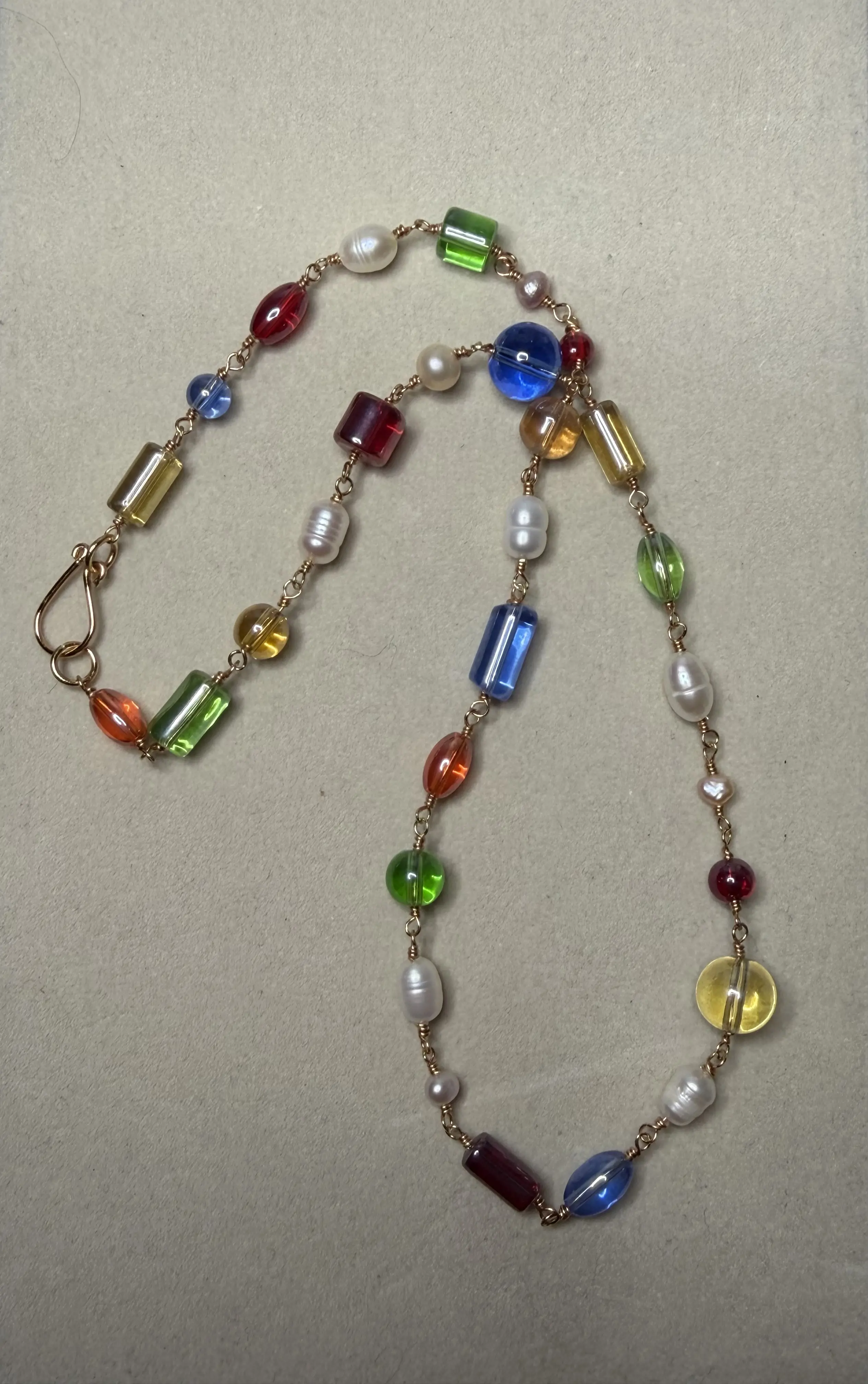 Colorful Station Necklace 