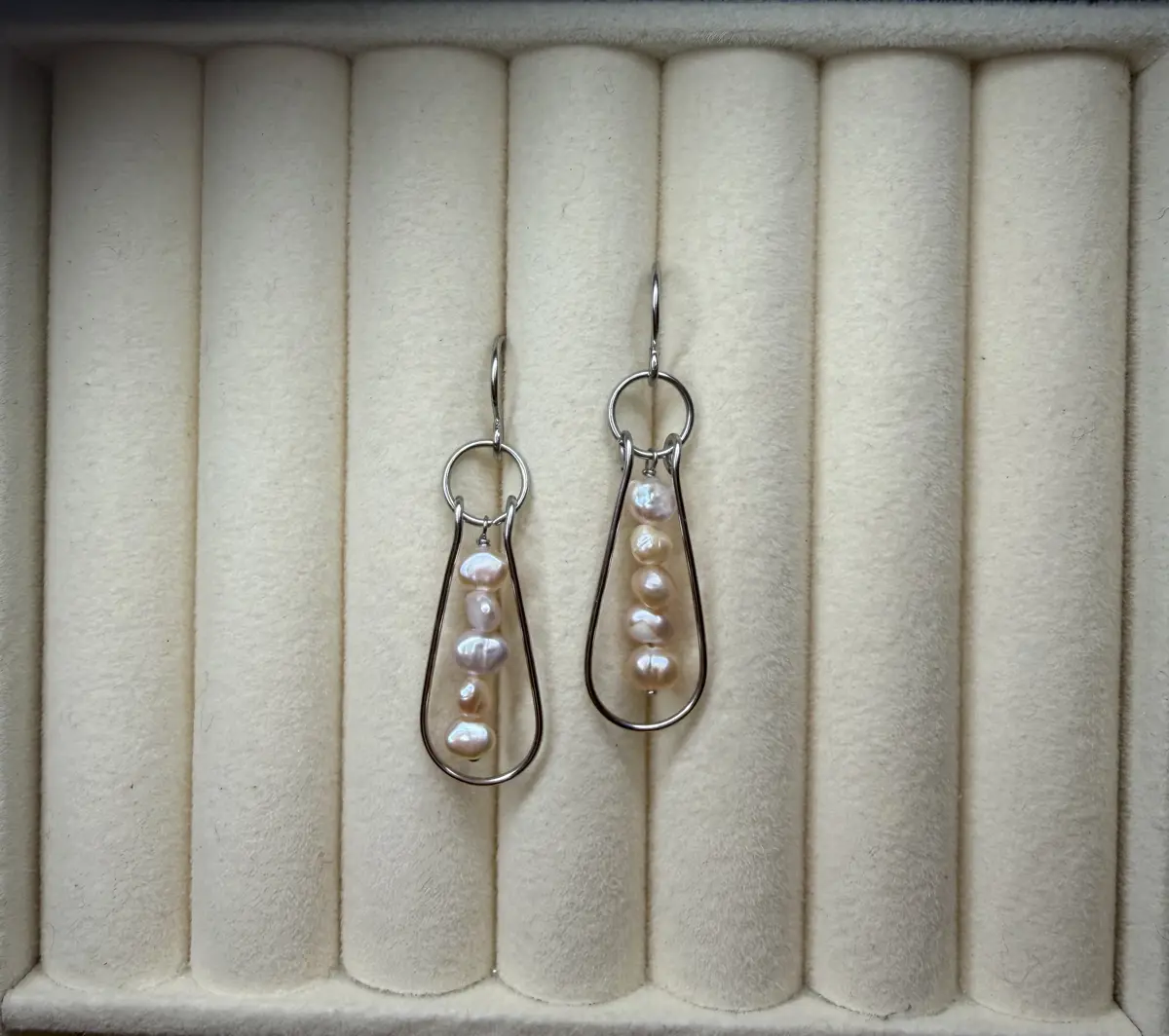 Peachy Teardrop Earrings