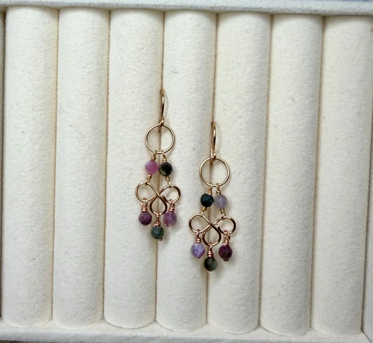 Tourmaline Chandelier Earrings